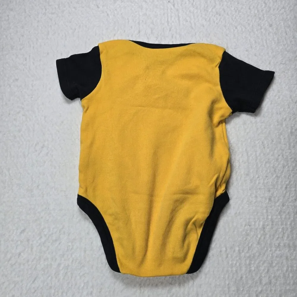 Set Of 2 Pittsburgh Steelers Baby One Piece Size 6-9 Months NFL Team Apparel